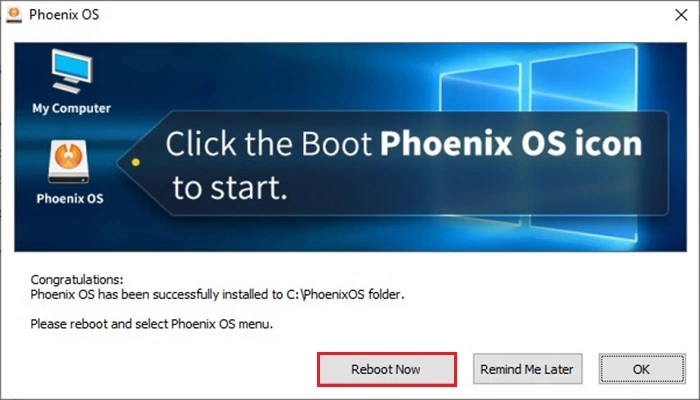Cara Install Phoenix OS by Androbuntu 6