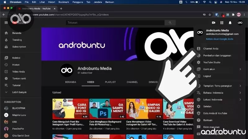 Cara Membuat Playlist di YouTube by Androbuntu 1