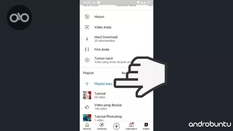Cara Membuat Playlist di YouTube by Androbuntu 9