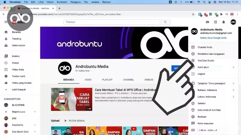 Cara Menghapus Video YouTube by Androbuntu 6