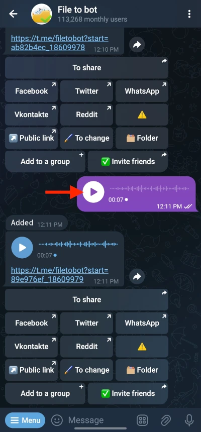 Cara Mengirim Voice Note di Telegram 4