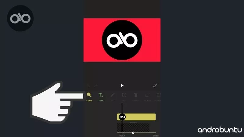 Cara Menambahkan Stiker ke Video di inShot by Androbuntu 2