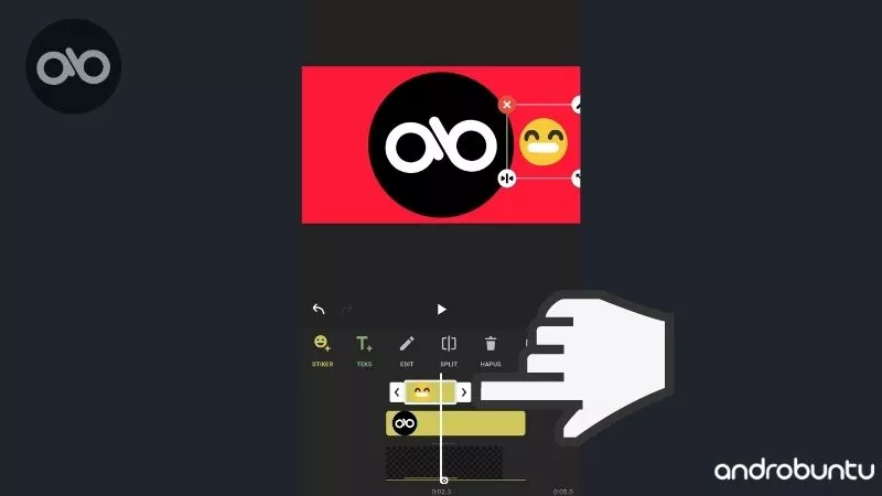 Cara Menambahkan Stiker ke Video di inShot by Androbuntu 5