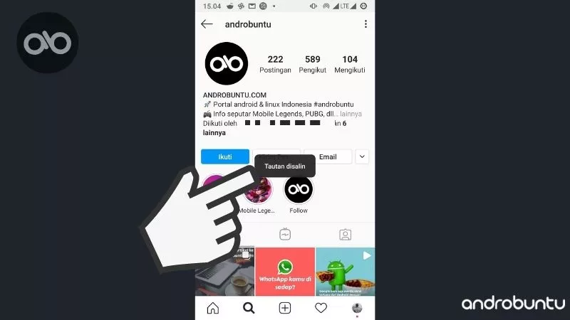 Cara Mengetahui Link ata URL Instagram by Androbuntu 3