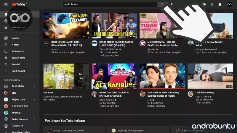 Cara Embed Video YouTube di Web by Androbuntu 1
