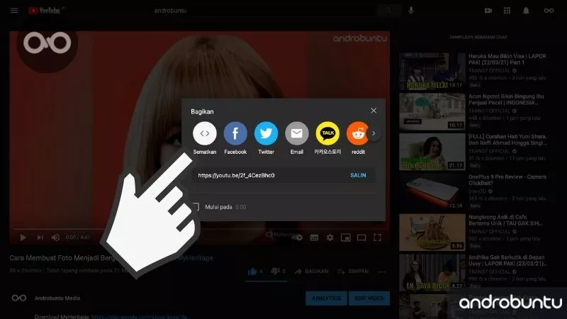 Cara Embed Video YouTube di Web by Androbuntu 4