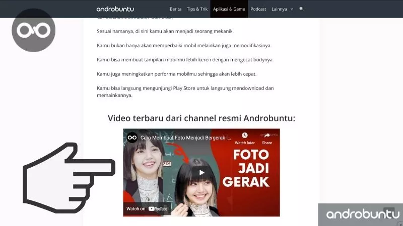 Cara Embed Video YouTube di Web by Androbuntu 7