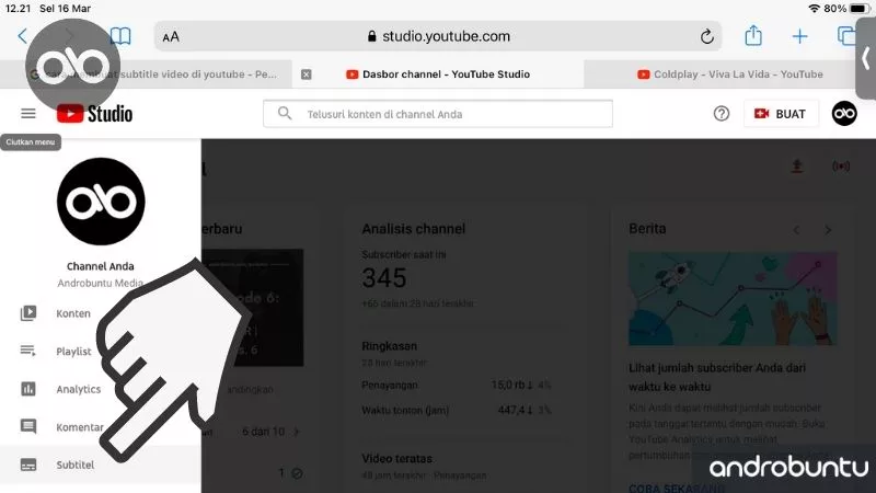 Cara Membuat Subtitel Video YouTube by Androbuntu 2