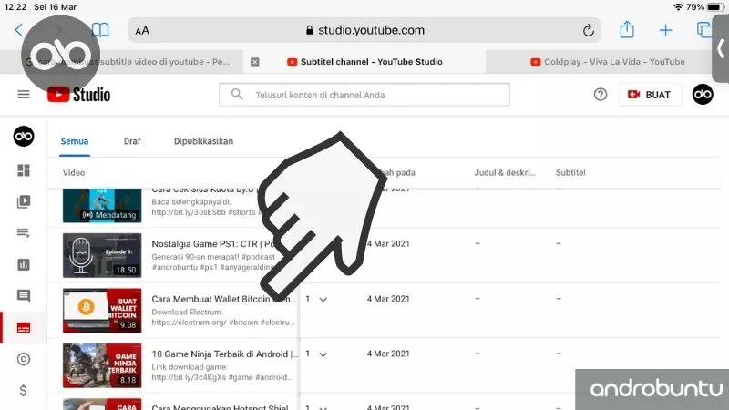 Cara Membuat Subtitel Video YouTube by Androbuntu 3