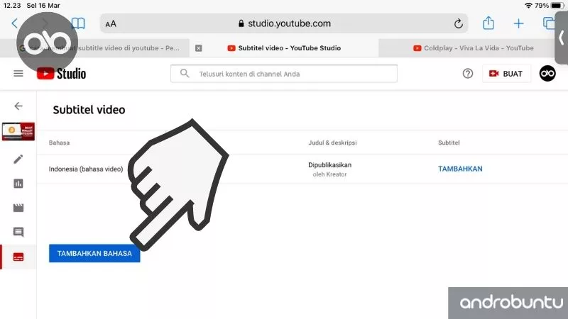 Cara Membuat Subtitel Video YouTube by Androbuntu 4