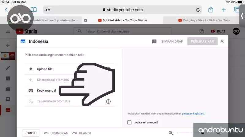 Cara Membuat Subtitel Video YouTube by Androbuntu 5
