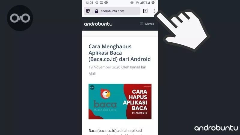 Cara Menambahkan Website ke Home Screen Android by Androbuntu 2