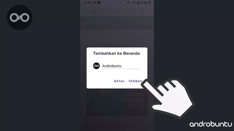 Cara Menambahkan Website ke Home Screen Android by Androbuntu 4
