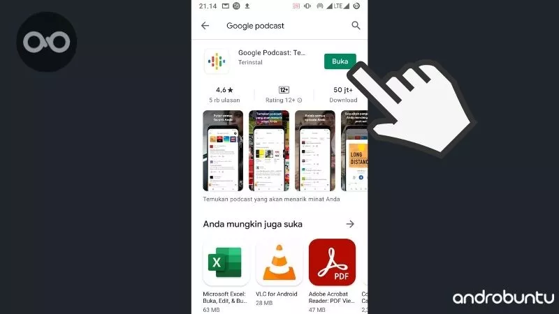 Cara Mendengarkan Podcast di Android by Androbuntu 2