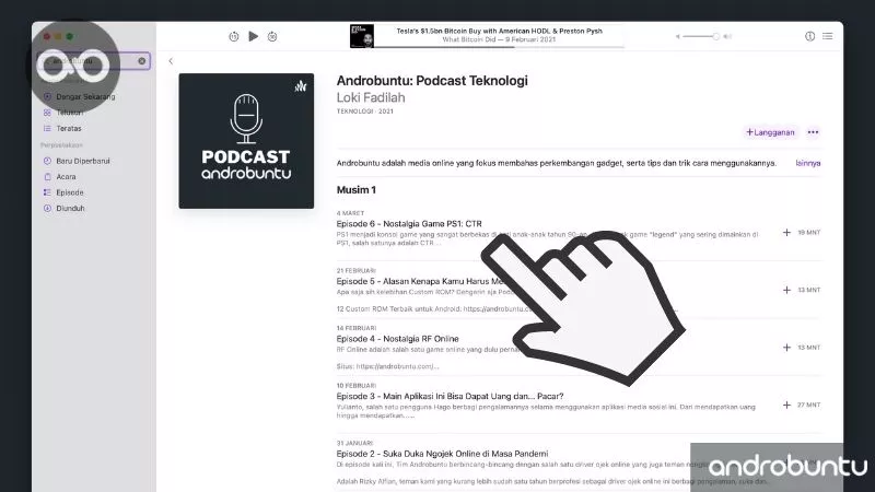 Cara Mendengarkan Podcast di Mac by Androbuntu 4