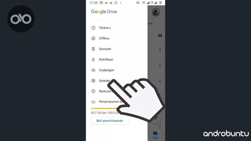 Cara Mengatur Ukuran Cache Aplikasi Google Drive by Androbuntu 2