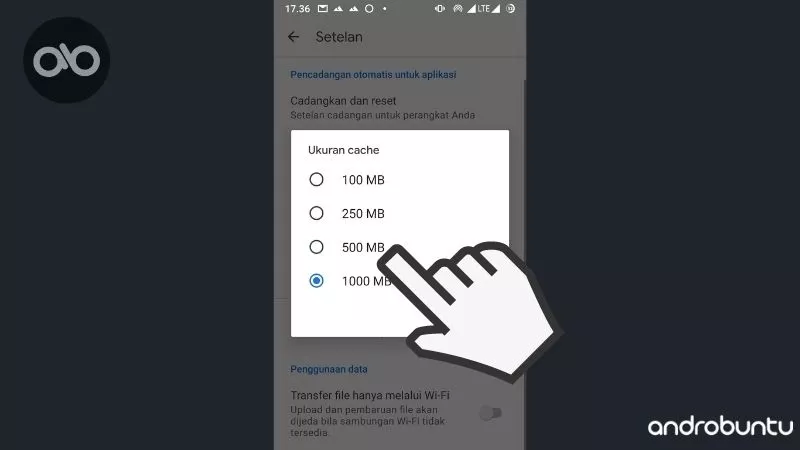 Cara Mengatur Ukuran Cache Aplikasi Google Drive by Androbuntu 4