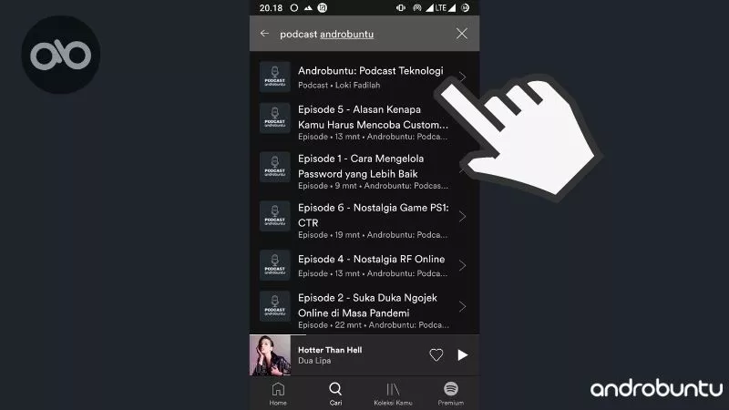 Cara Mengikuti Podcast di Spotify by Androbuntu 2
