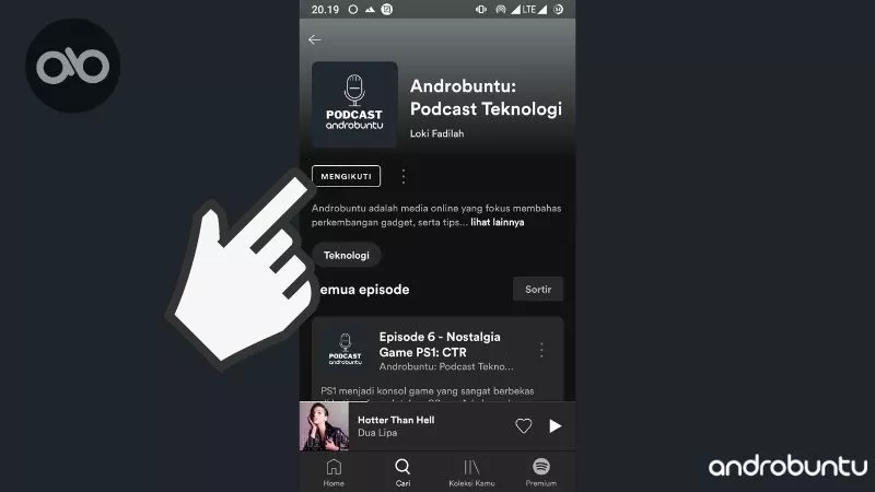 Cara Mengikuti Podcast di Spotify by Androbuntu 3