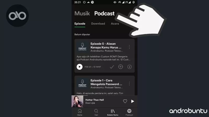 Cara Mengikuti Podcast di Spotify by Androbuntu 5
