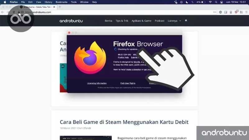 Cara Update Firefox by Androbuntu 2