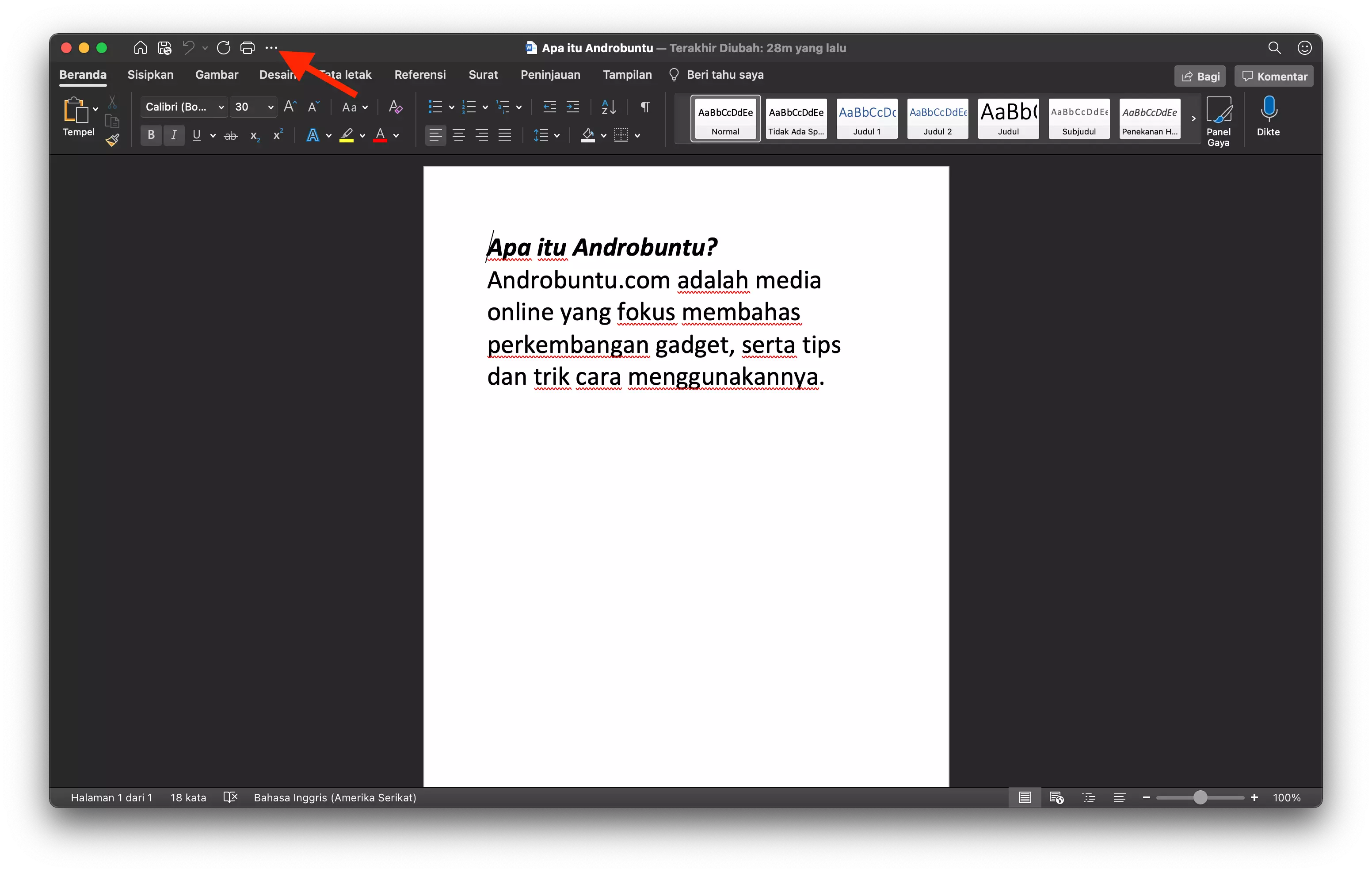 Cara Membuat File atau Dokumen Baru di Microsoft Word by Androbuntu 4