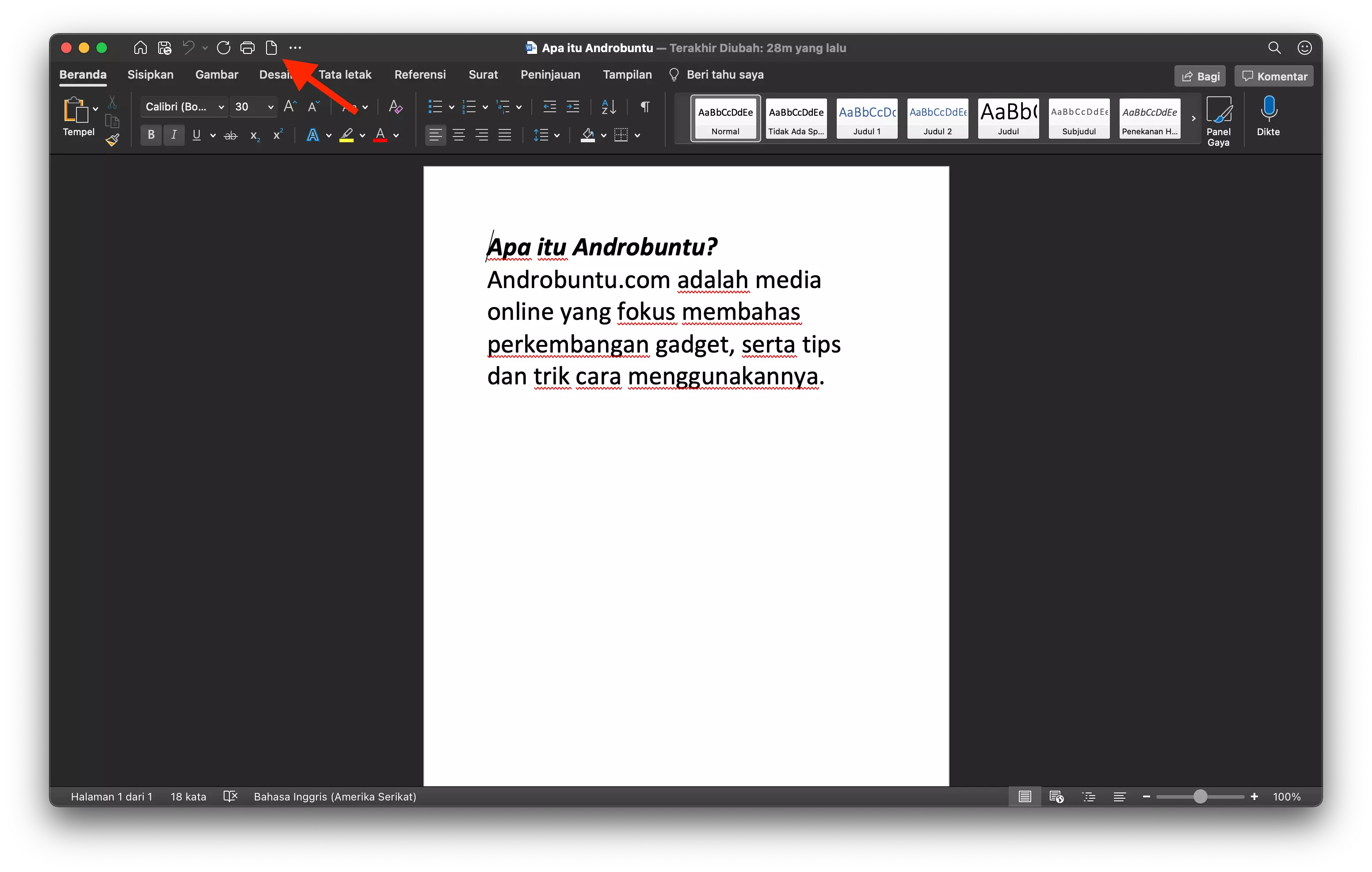Cara Membuat File atau Dokumen Baru di Microsoft Word by Androbuntu 6