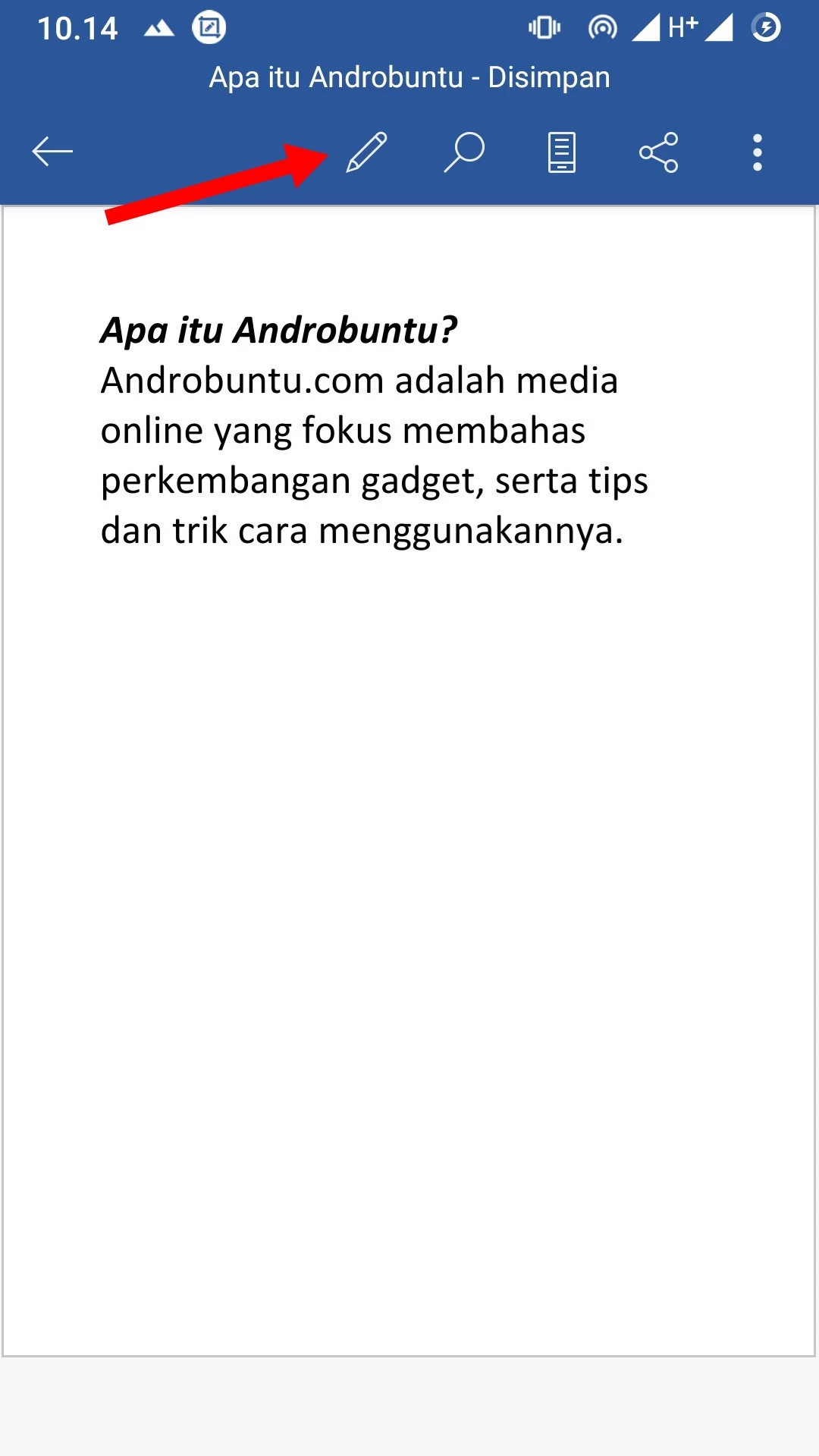 Cara Menampilkan Jumlah Kata pada Microsoft Word by Androbuntu 10