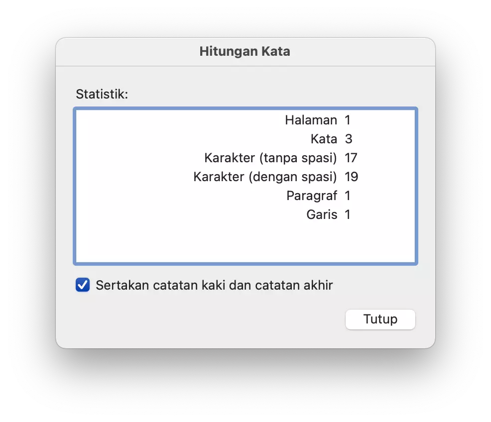 Cara Menampilkan Jumlah Kata pada Microsoft Word by Androbuntu 6