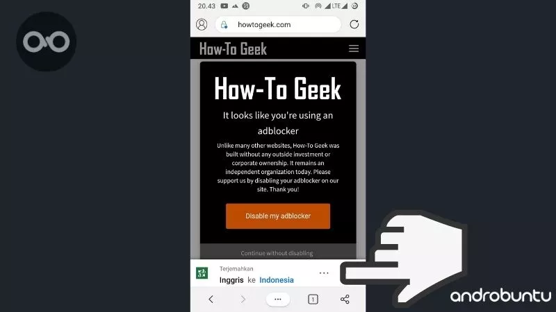 Cara Menonaktifkan Fitur Terjemahan Bahasa di Microsoft Edge by Androbuntu 1