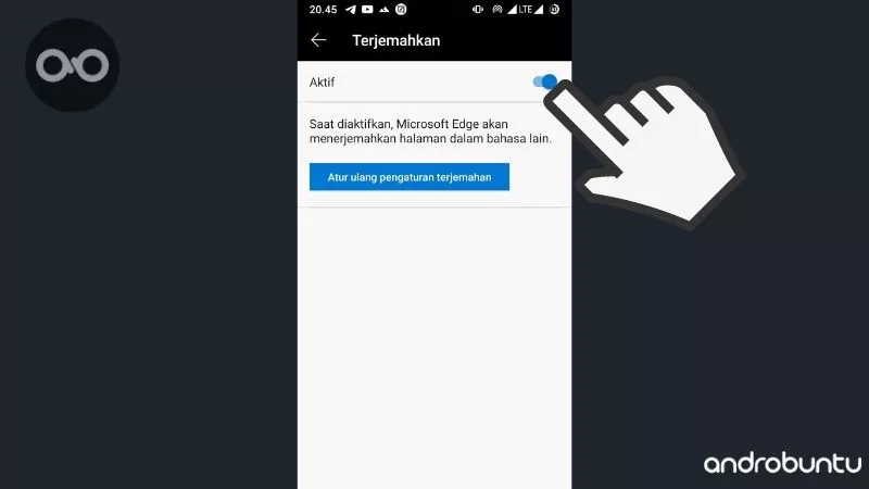 Cara Menonaktifkan Fitur Terjemahan Bahasa di Microsoft Edge by Androbuntu 5