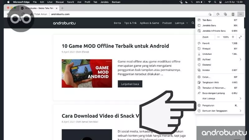 Cara Menonaktifkan Fitur Terjemahan Bahasa di Microsoft Edge by Androbuntu 8