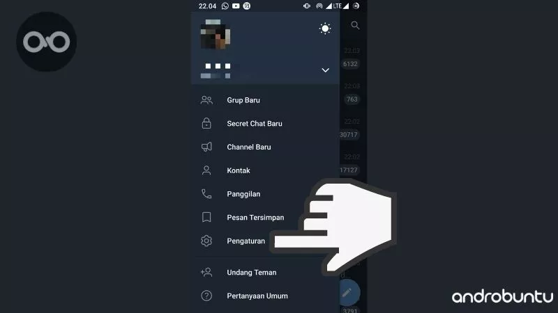 Cara Menyembunyikan Foto Profil di Telegram by Androbuntu 2