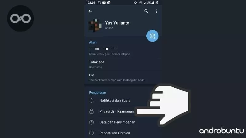 Cara Menyembunyikan Foto Profil di Telegram by Androbuntu 3