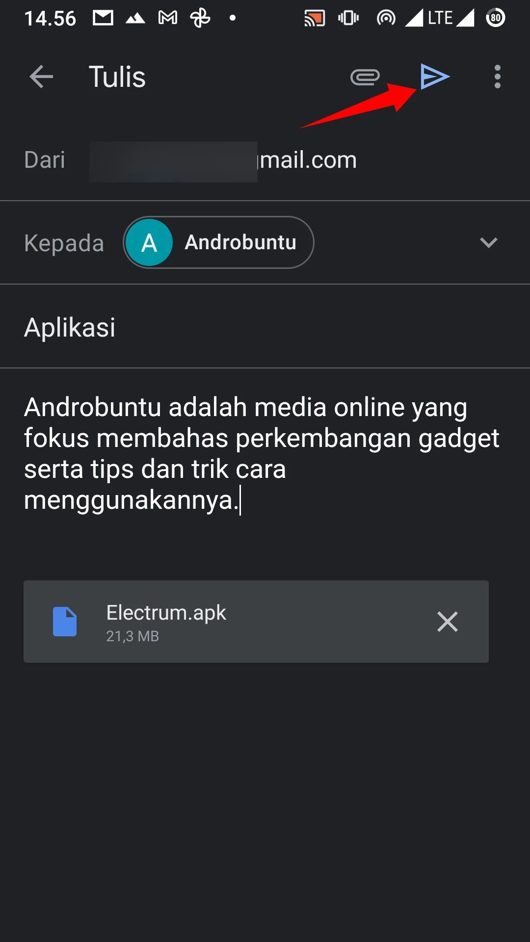 Cara Kirim Aplikasi Lewat Email by Androbuntu 5