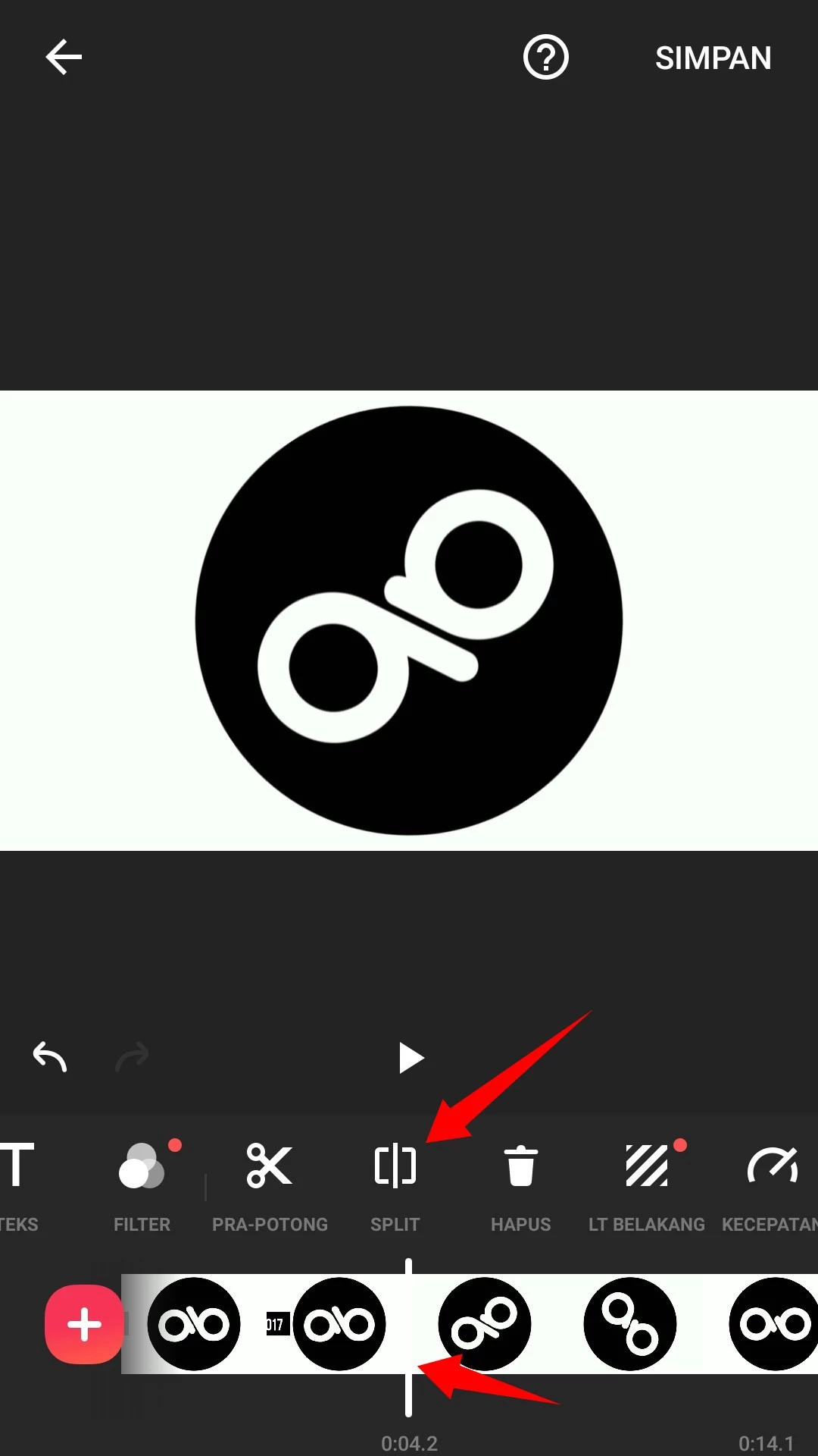 Cara Memotong Bagian Tengah Video di Android by Androbuntu 2
