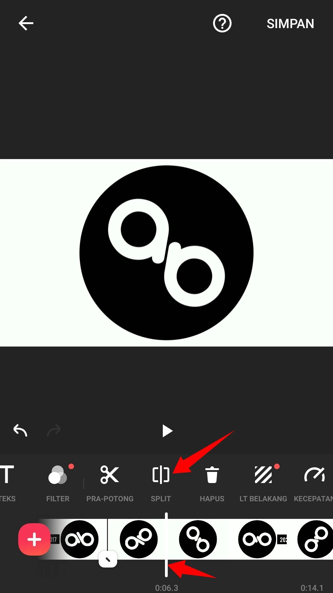 Cara Memotong Bagian Tengah Video di Android by Androbuntu 3