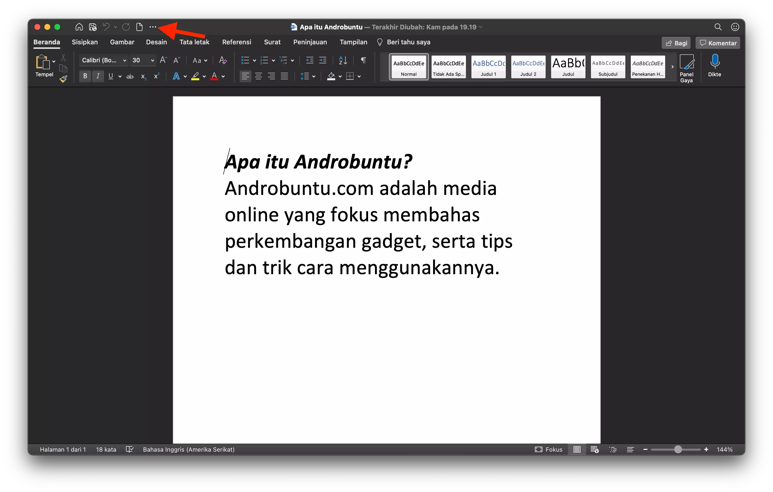 Cara Mengaktifkan Simpan Otomatis di Microsoft Word by Androbuntu 1