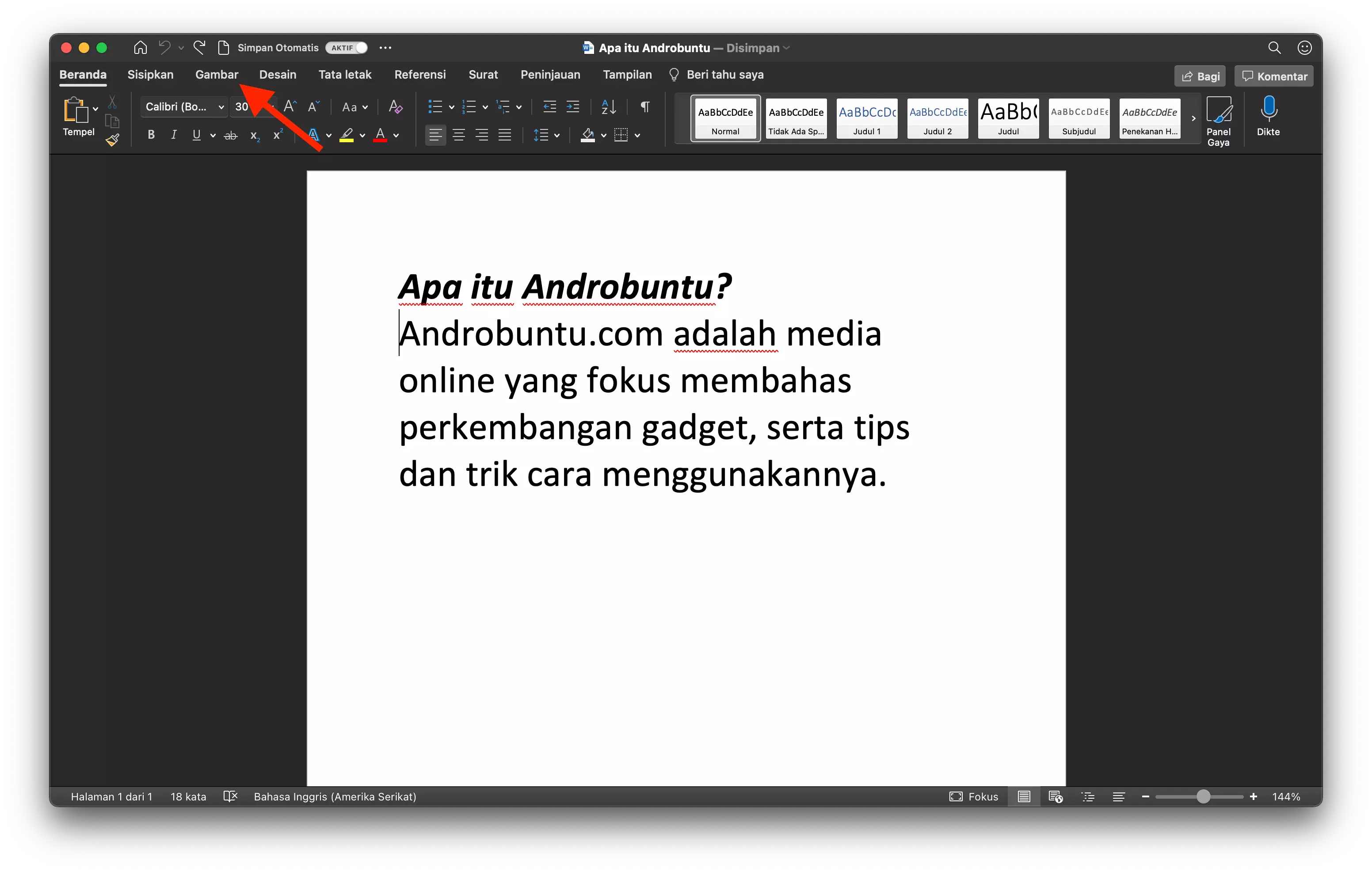 Cara Menggambar dengan Mouse di Microsoft Word by Androbuntu 1