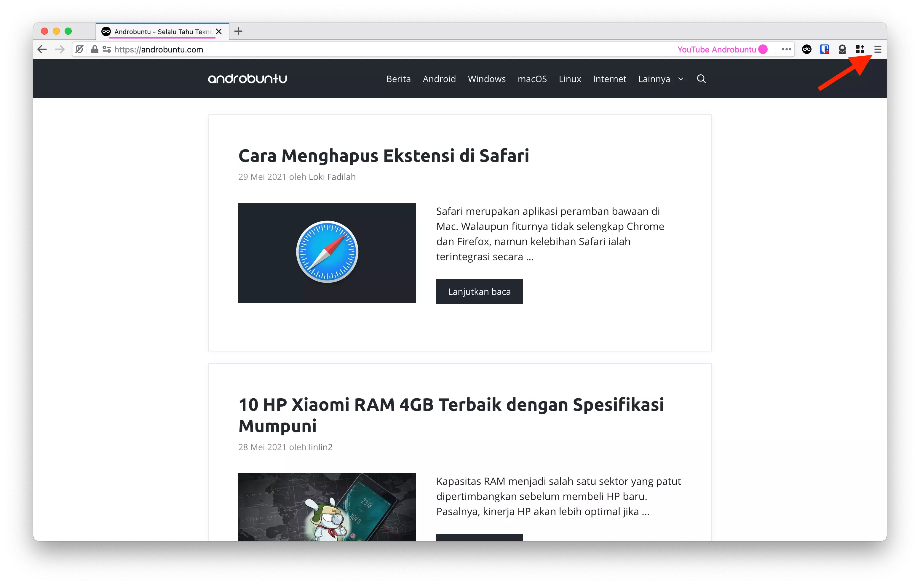 Cara Mengganti Mesin Pencari Default di Firefox by Androbuntu 1