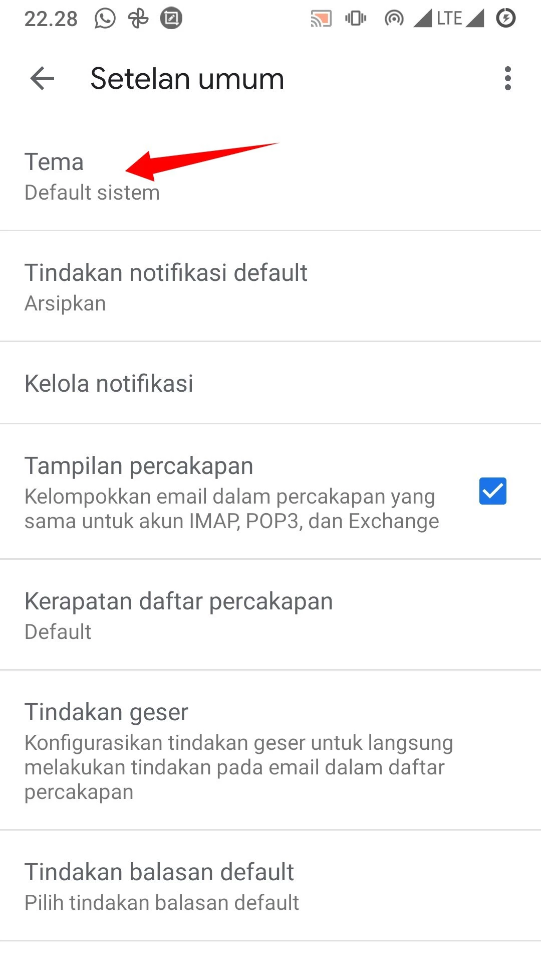 Cara Mengganti Tema Aplikasi Gmail by Androbuntu 4