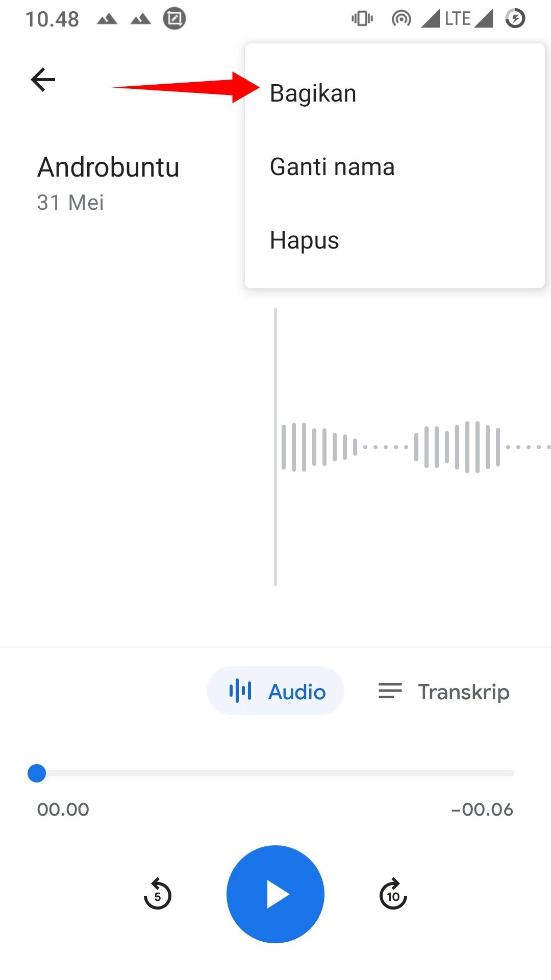 Cara Mengirim Rekaman Suara Melalui Email by Androbuntu 3