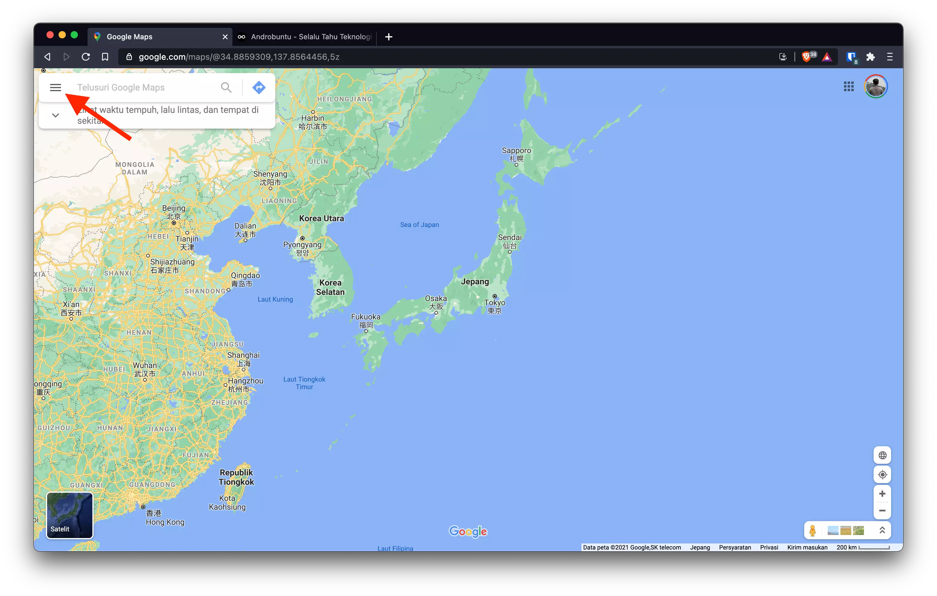 Dimana Letak Menu Option di Google Maps by Androbuntu 4
