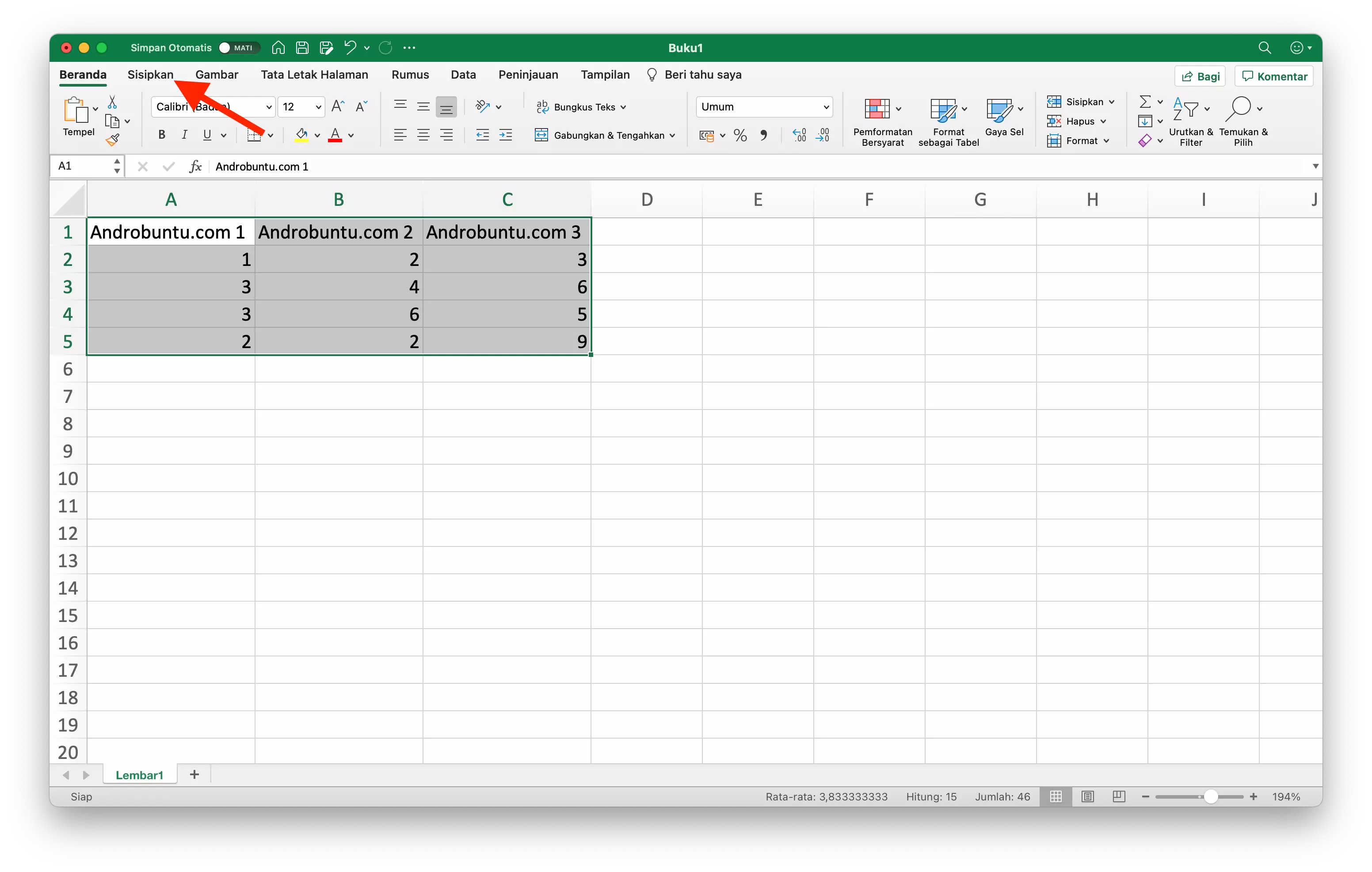 Cara Membuat Grafik di Microsoft Excel by Androbuntu 2