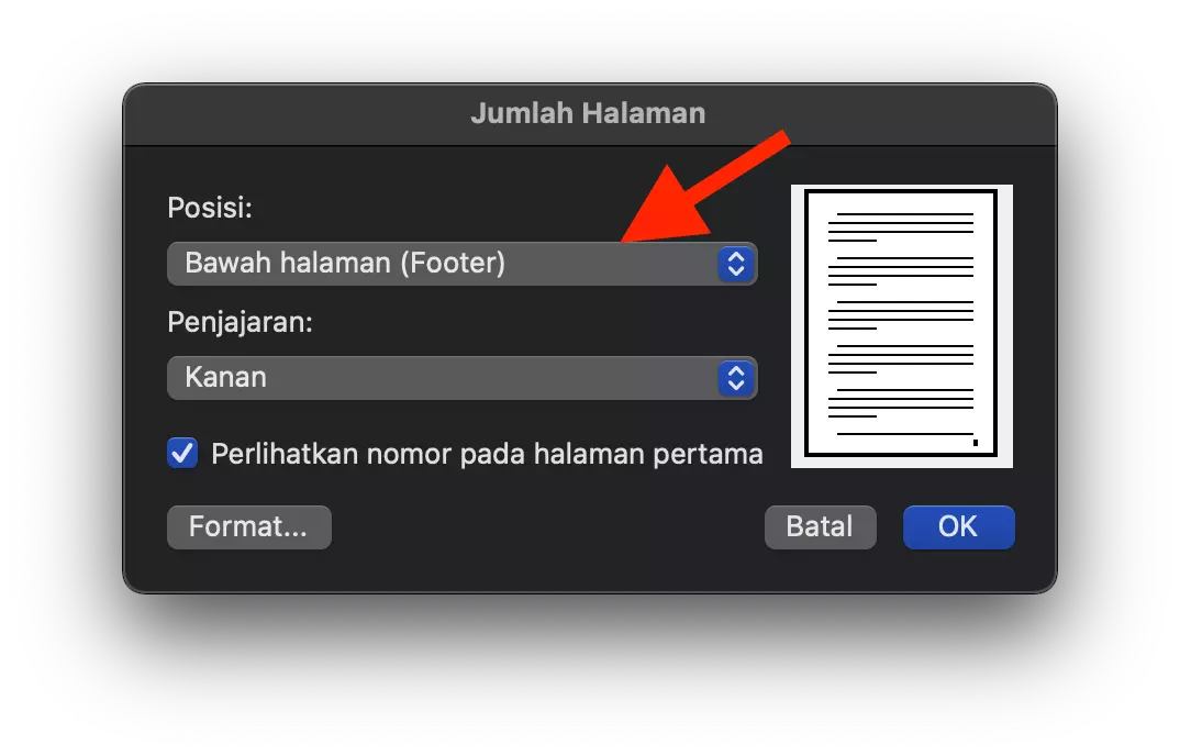 Cara Membuat Nomor Halaman di Microsoft Word by Androbuntu 4