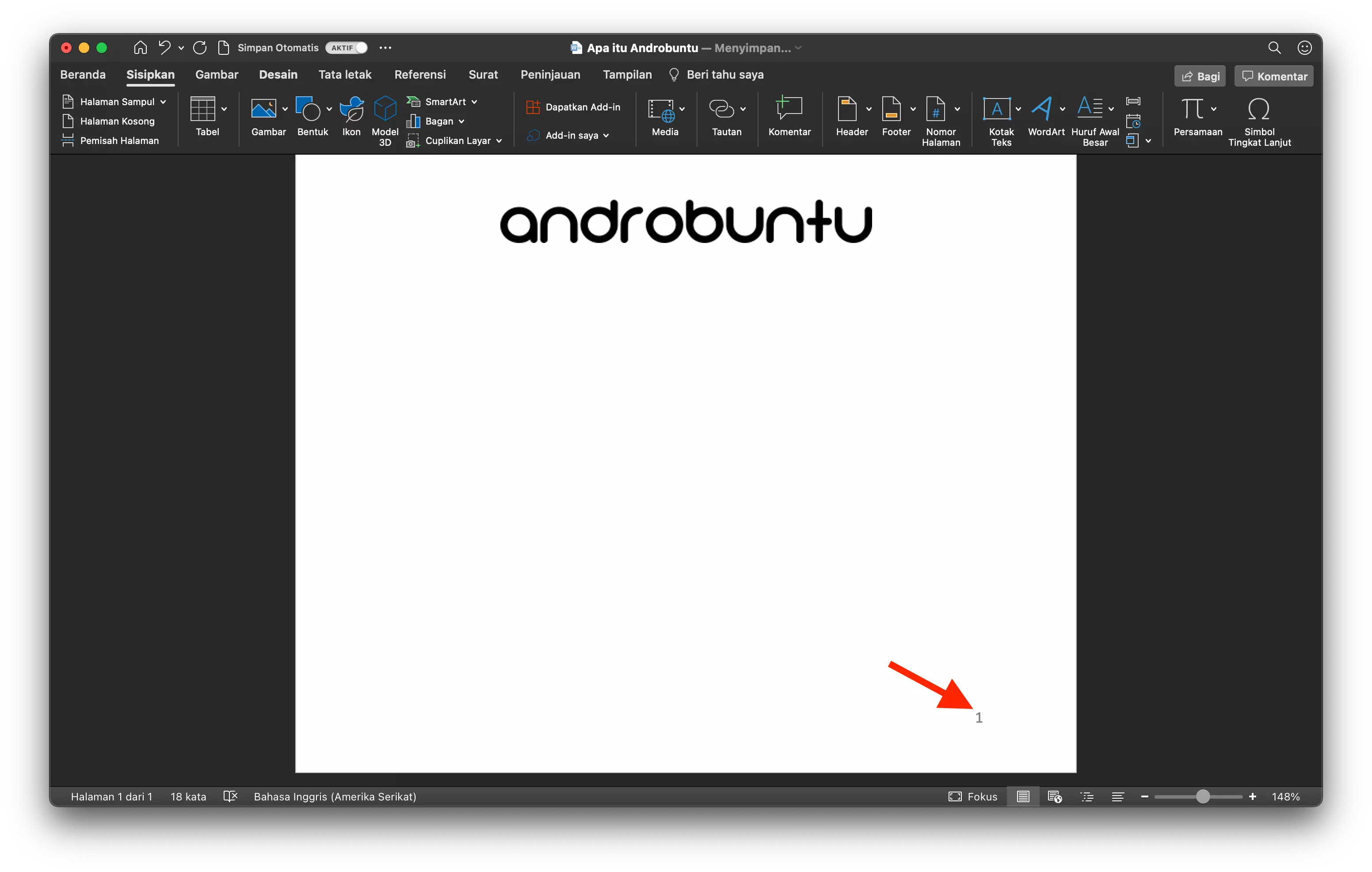 Cara Membuat Nomor Halaman di Microsoft Word by Androbuntu 8