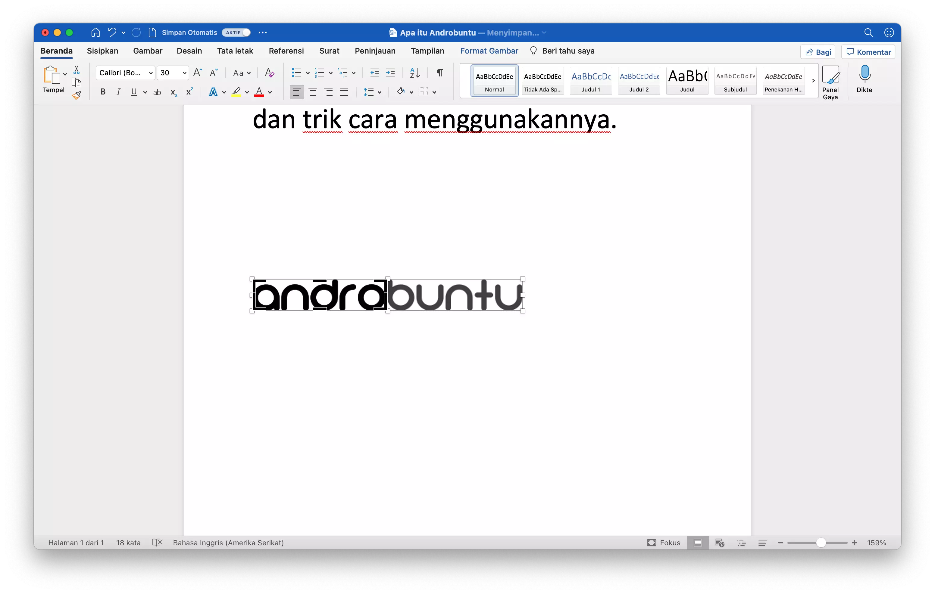 Cara Memotong Gambar di Microsoft Word by Androbuntu 4