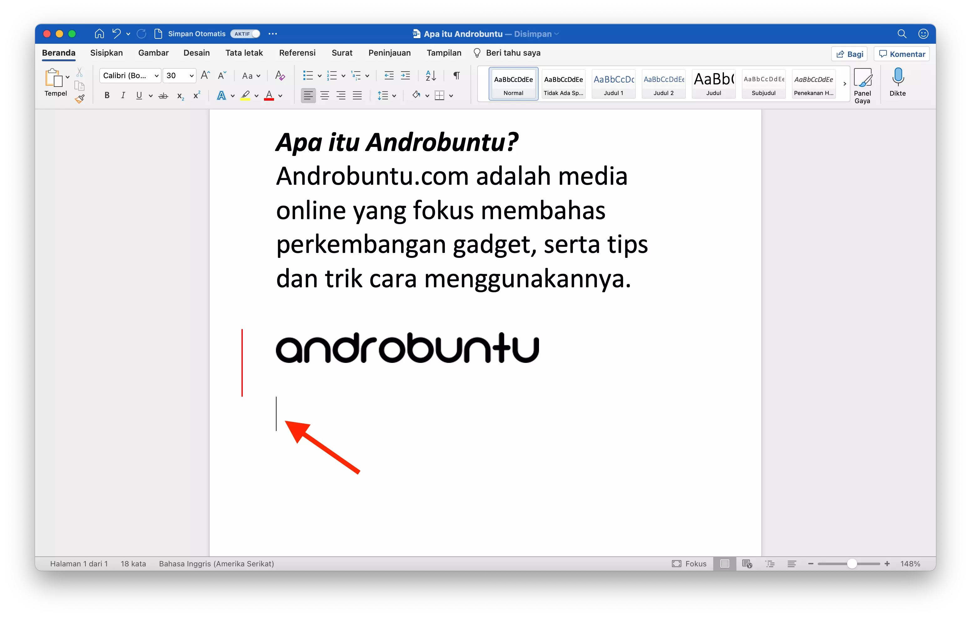 Cara Menggabungkan Dokumen di Microsoft Word by Androbuntu 6