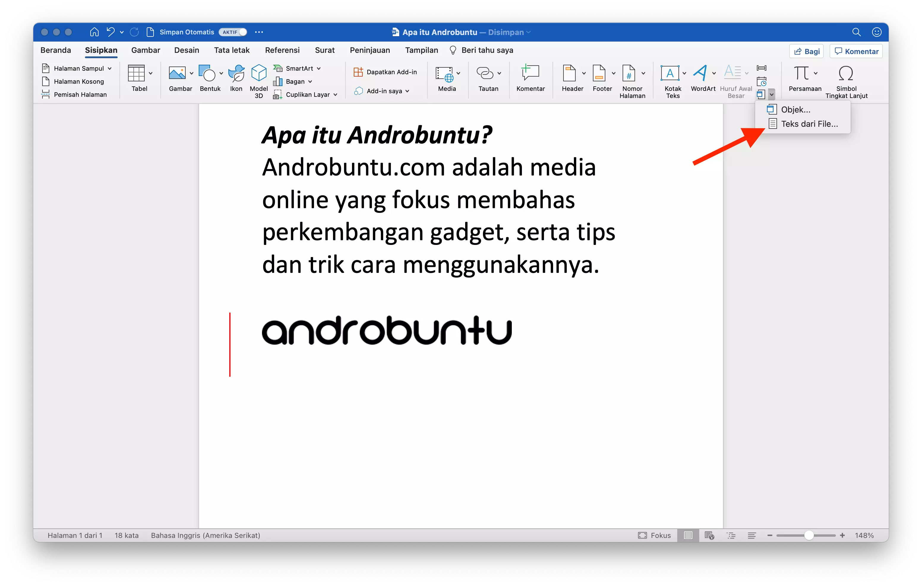 Cara Menggabungkan Dokumen di Microsoft Word by Androbuntu 9