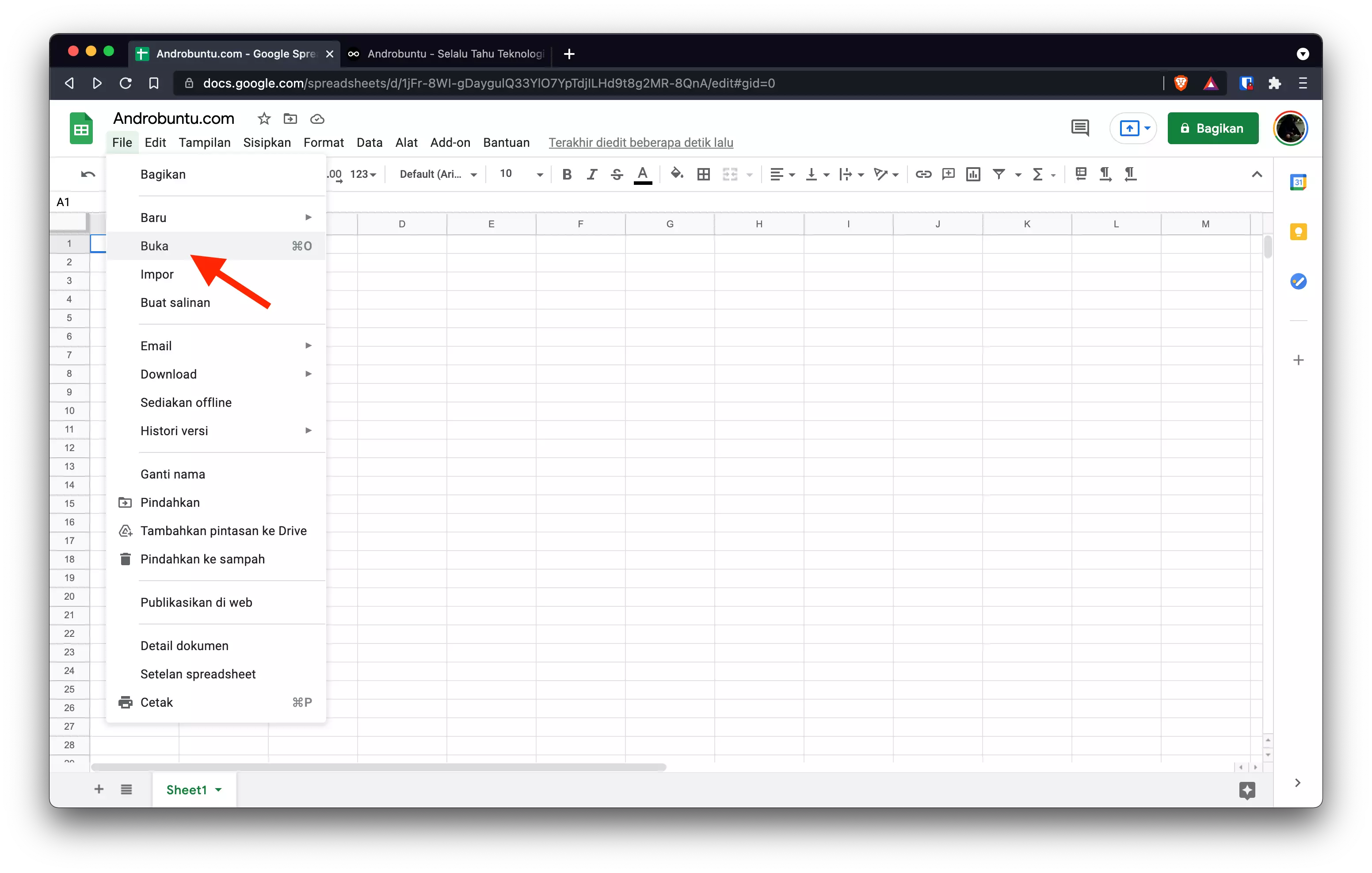 Cara Mengubah Dokumen Excel ke PDF by Androbuntu 4